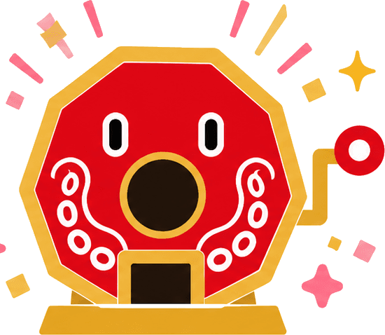 オトクジのマスコット(ガラポン)